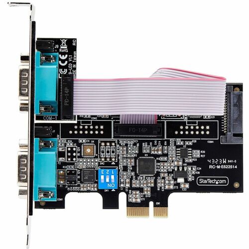 Carte PCIe série 2 ports StarTech.com, double