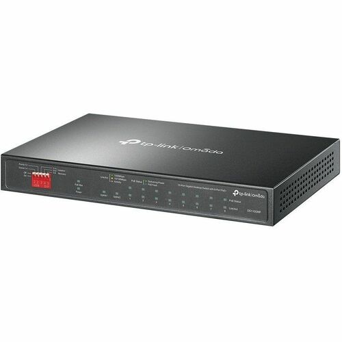 Interruptor de escritorio OMADA de 10 puertos Gigabit con 8 puertos PoE, 8 Gigabits, 123 W de potencia