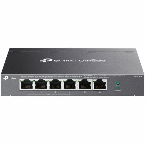 OMADA 6 PUERTOS 10/100 MBPS SW DE ESCRITORIO/4 PUERTOS 410/100 MBPS 67W ALIMENTACIÓN POE