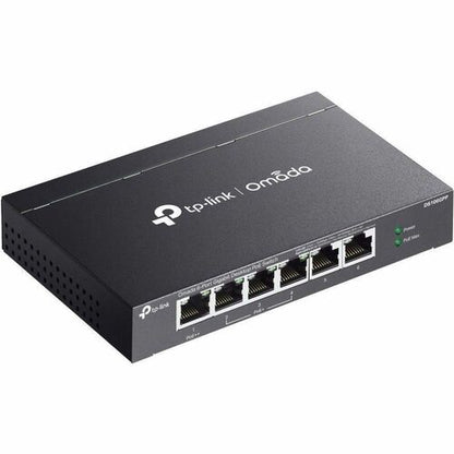 Switch de escritorio OMADA de 6 puertos Gigabit con 3 puertos PoE+ y 1 puerto de alimentación PoE de 64 W