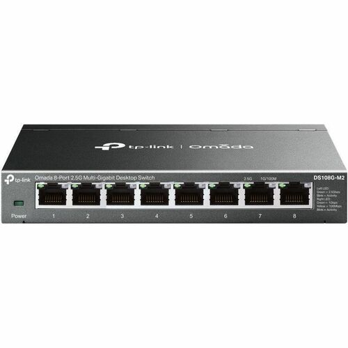 Switch de escritorio multigigabit OMADA de 8 puertos y 2,5 G. Puertos: 8 RJ45 de 2,5 G.