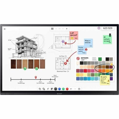4K UHD 75IN AQUOS BOARD INTERACTIVE DISP TOUCH SCREEN