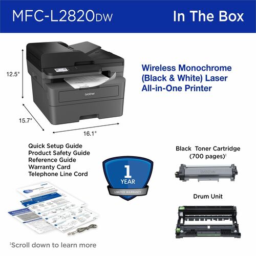 LASER MONOCHROME COMPACT. MULTIFONCTION