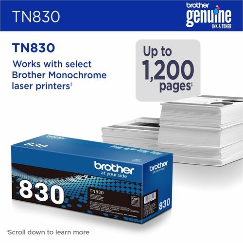 CARTOUCHE DE TONER NOIR BROTHER AUTHENTIQUE À RENDEMENT STANDARD