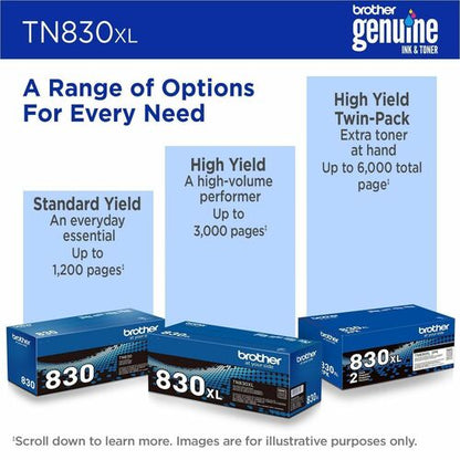 BROTHER GENUINE HIGH YIELD BLACK TONER CARTRIDGE