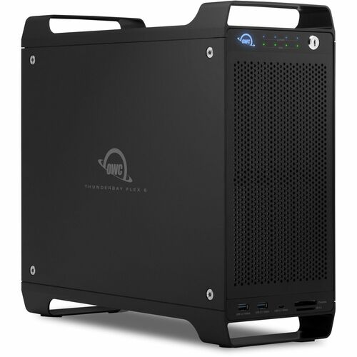 64,0 To (4 disques SSD NVME U.2 de 4,0 To et 4 disques durs de 12,0 To) THUNDERBAY FLEX 8