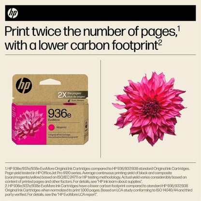 Cartucho de tinta de inyección de tinta original HP EvoMore 936e de alto rendimiento - M
