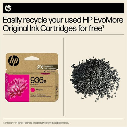 Cartucho de tinta de inyección de tinta original HP EvoMore 936e de alto rendimiento - M