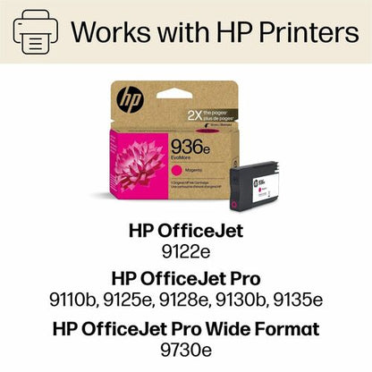Cartucho de tinta de inyección de tinta original HP EvoMore 936e de alto rendimiento - M