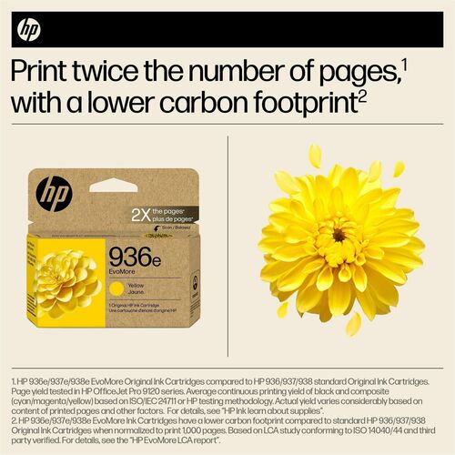 Cartucho de tinta de inyección de tinta original HP EvoMore 936e de alto rendimiento - Y