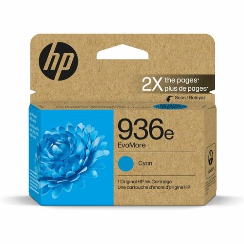 Cartouche d'encre jet d'encre haute capacité d'origine HP EvoMore 936e - C