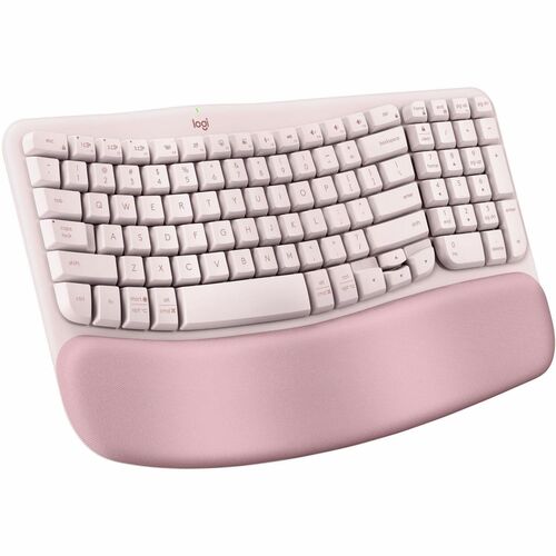 Logitech Wave Keys Wireless Ergonomic Keyboard with Cushioned Palm