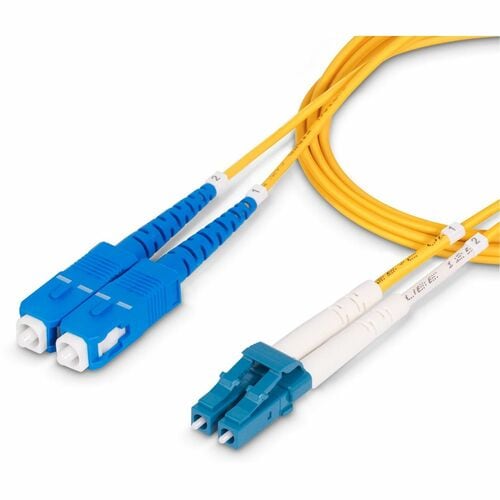 StarTech.com 30m (98.4ft) LC to SC (UPC) OS2 Single Mode Duplex Fiber Optic Cable