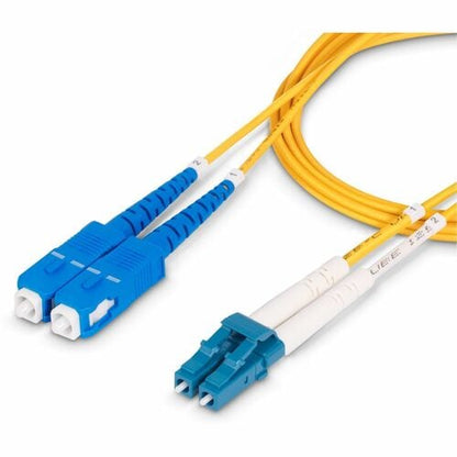 StarTech.com 10m (32.8ft) LC to SC (UPC) OS2 Single Mode Duplex Fiber Optic Cable