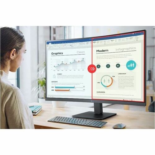LG 32MR51CA-B 32\" Class Full HD Curved Screen LCD Monitor - 16:9