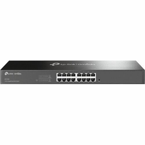 Switch inteligente fácil de usar OMADA de 16 puertos Gigabit, 16 puertos Gigabit RJ45, 1U, 19 pulgadas