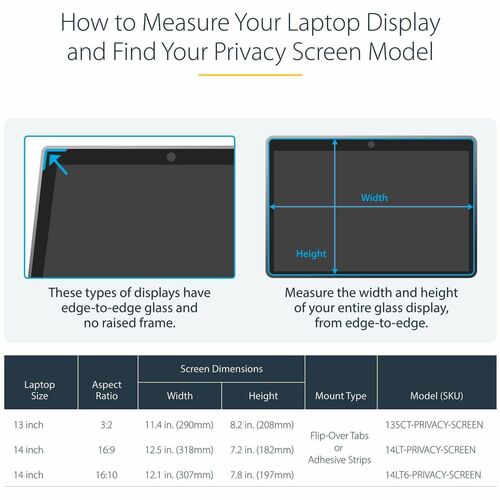 StarTech.com StarTech.com 14in 16:10 Touch Privacy