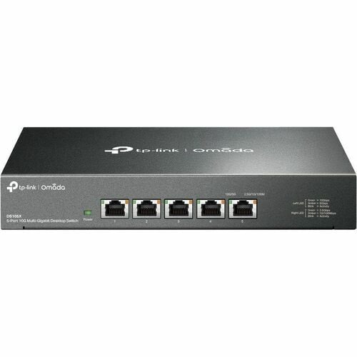 Switch de escritorio multigigabit OMADA de 5 puertos 10G y 510G con puertos RJ45