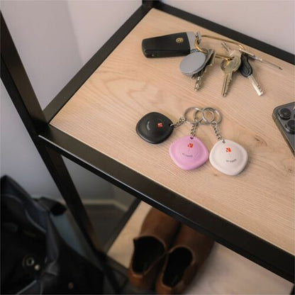 Traceur Bluetooth Verbatim My Finder (lot de 3) – Noir, blanc, violet – Bluetooth
