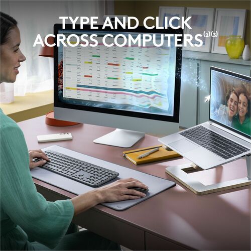 Clavier et souris Logitech Signature Slim MK955 - USB Type A sans fil B