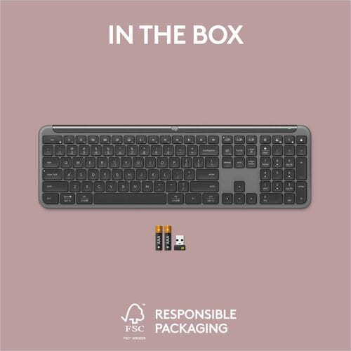 Clavier Logitech Signature Slim K950 - Connectivité sans fil - Bluetooth