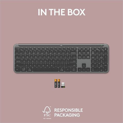 Clavier Logitech Signature Slim K950 - Connectivité sans fil - Bluetooth