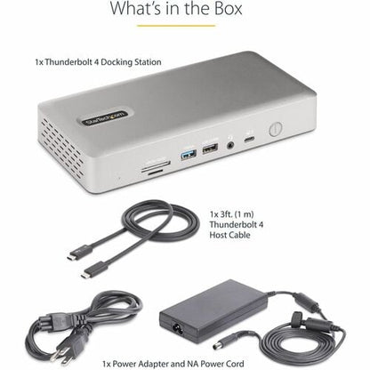 Station d'accueil multi-écrans StarTech.com Thunderbolt 4, quadruple/triple