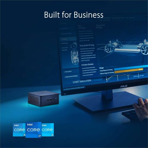 Ordinateur de bureau Asus NUC 13 Pro NUC13ANKi7 - Intel Core i7 13e génération i7-1360P - 16 Go
