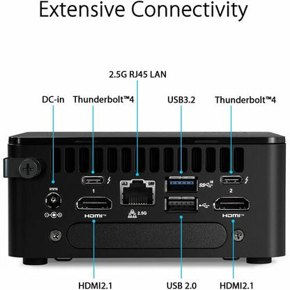 Ordinateur de bureau Asus NUC 13 Pro NUC13ANKi7 - Intel Core i7 13e génération i7-1360P - 16 Go