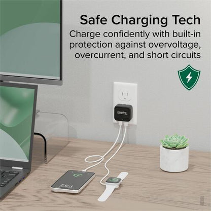 Plugable Dual USB C Wall Charger, 40W Foldable 2