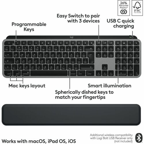MX KEYS S COMBO POUR MAC-SPACE GREY MULTI 4