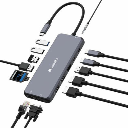 Hub multiport Verbatim USB-C Pro CMH 14 - 14 ports