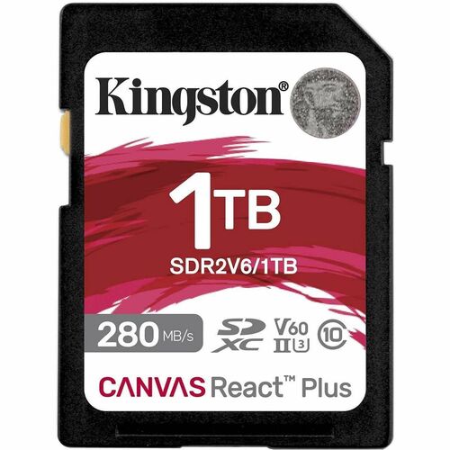 1TB CANVAS REACT PLUS SDXC UHS-II 280R/150W U3 V60 FOR FULL