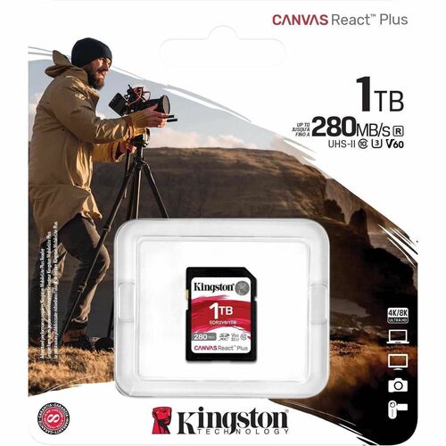 1TB CANVAS REACT PLUS SDXC UHS-II 280R/150W U3 V60 FOR FULL