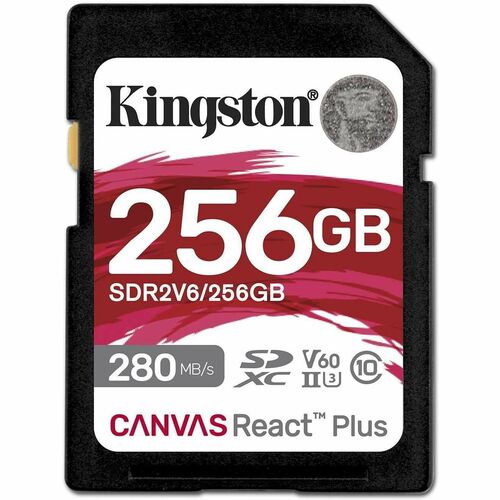 256GB CANVAS REACT PLUS SDXC UHS-II 280R/150W U3 V60 FOR FULL