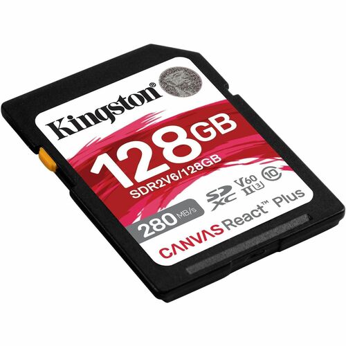 128GB CANVAS REACT PLUS SDXC UHS-II 280R/100W U3 V60 FOR FULL