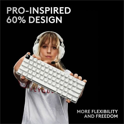 TECLADO INALÁMBRICO PARA JUEGOS PRO X60 LIGHTSPEED TÁCTIL NEGRO MULTI 4