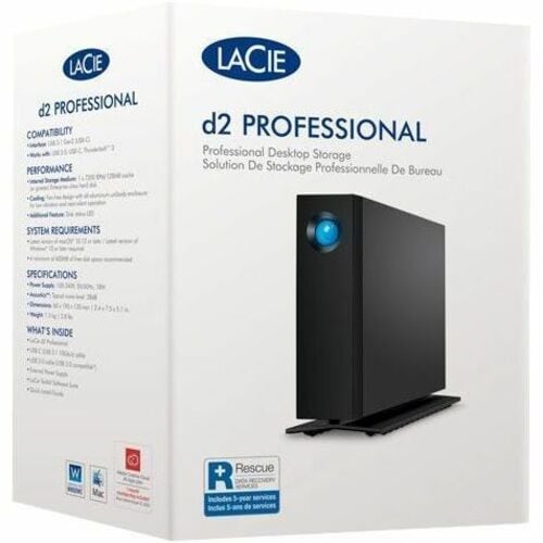 Disque dur externe LACIE 3.5 24 To USB 3.1 TYPE C SANS CRYPTAGE MULTI 3