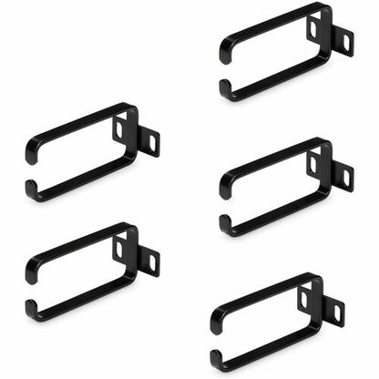 StarTech.com 5-Pack 1U Vertical Cable Management D-Ring Hooks, Server Rack Cable