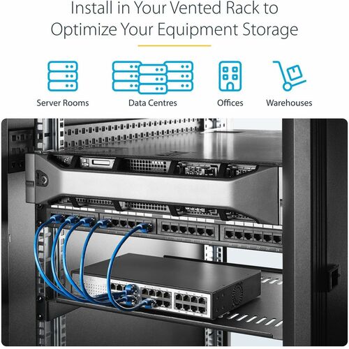 Étagère pour rack de serveur 1U StarTech.com - Étagère fixe en porte-à-faux de 40,6 cm de profondeur