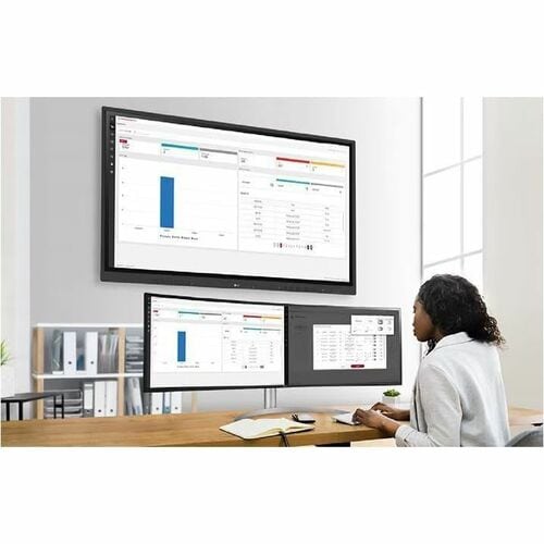 75IN 3840X2160 LG CREATEBAORD TOUCH ANDROID13 HDMI USB-C 3YR WARR