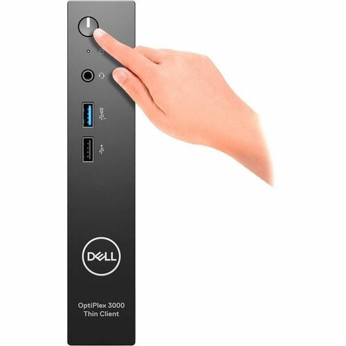 Cliente ligero Dell OptiPlex 3000 Celeron N5105 de cuatro núcleos (4 núcleos) a 2 GHz - Negro