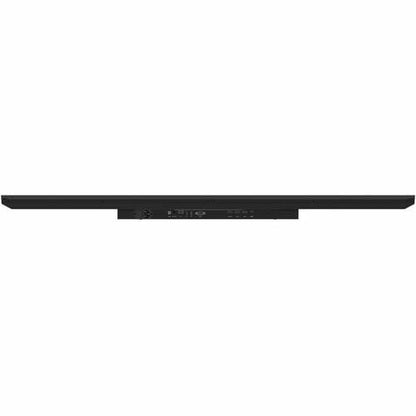 Écran plat professionnel 4K UHD 98 pouces. Support multimédia intégré.