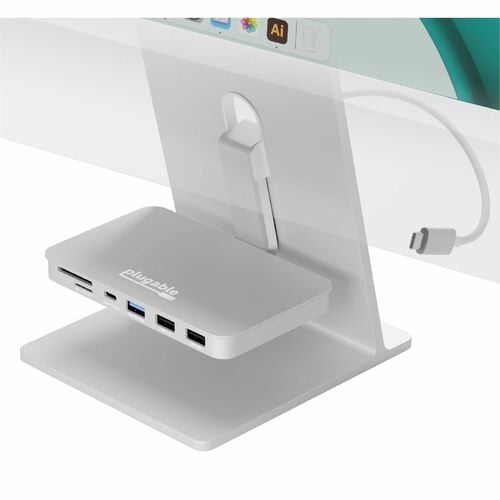 Hub USB C Plugable pour iMac 24 pouces, adaptateur multiport USB 6 en 1 avec 10 Gbit/s