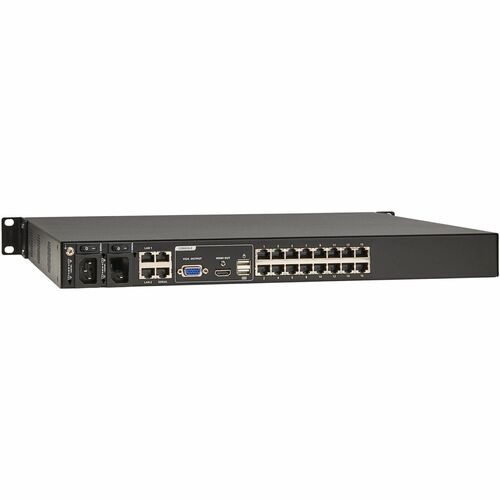 Conmutador KVM sobre IP CAT5E de 16 puertos, 1U, TAA