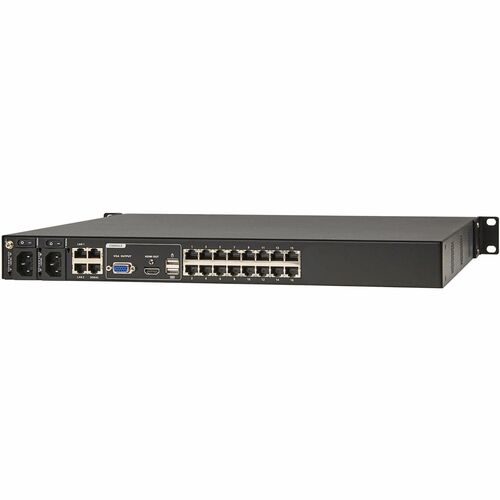 Conmutador KVM sobre IP CAT5E de 16 puertos, 1U, TAA
