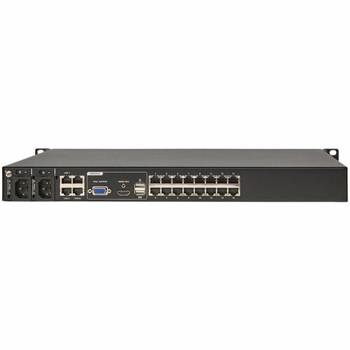 Conmutador KVM sobre IP CAT5E de 16 puertos, 1U, TAA