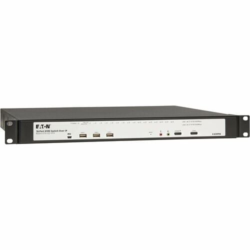 Conmutador KVM sobre IP CAT5E de 16 puertos, 1U, TAA