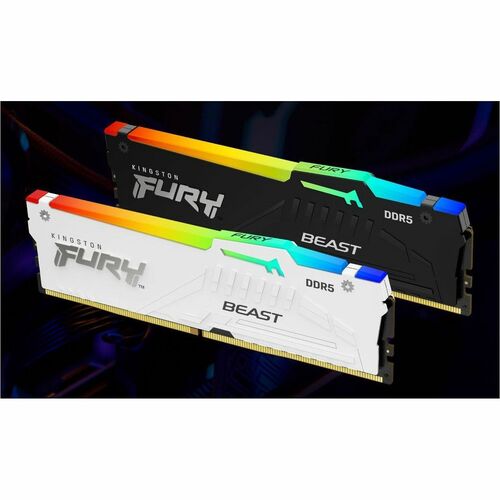 16GB 6000MT/S DDR5 CL30 DIMM FURY BEAST WHITE RGB XMP
