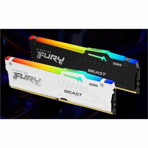 64GB 6000MT/S DDR5 CL30 DIMM KIT OF 2 FURY BEAST WHITE RGB EXPO